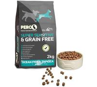 Pero High Meat & Grain Free Dog Food - Super Sensitive - Ocean Fish & Tapioca - 31% White Fish, Grain Free, Digestive Support (2kg)