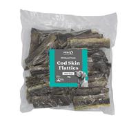 Pero Natural Dog Treats - Cod Skin Flatties - 100% Cod Skins, High Protein, Low Fat, Grain Free - 1kg Pack