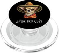 “¿Pero Por Qué?” Funny Spanish Chihuahua PopSockets PopGrip for MagSafe