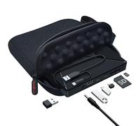 PeroBuno External CD DVD Drive, USB 3.0 Optical Disc Drive, 4 USB Ports and 2 TF/SD Card Slots, CD DVD Burner Writer Reader Player for Laptop MacBook PC Windows 11/10/8/7 Linux OS with Carrying Case