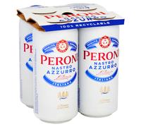 PERONI Nastro Azzurro Beer 4 x 440ml (ABV 5.0%)