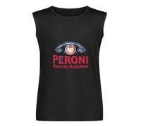 Peroni Nastro Azzurro Italian Beer Mens T-Shirt Unisex Sleeveless Tops Black Vest Tank Tee XXL