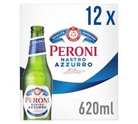 Peroni Nastro Azzurro, Premium Italian Lager, 12 x 620ml Bottles, 5% ABV