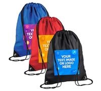 Perosnalised Drawstring Bag, Corporate Event Drawstring Bag, Small or Large Businsses, Any Size Order Available, Personalised Logo and Text, Custom Printed Business Logo, Custom School Gym Bag,