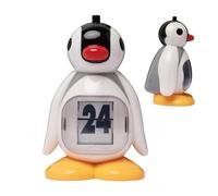 Perpetual Calendar - Acrylic 7.8x6.8x12cm | Retro Cute Pressing Penguin Calendar Ornament | Creative Animal Desk Calendars | Reusable Desktop Office Decor, Theme For Home & Study Table