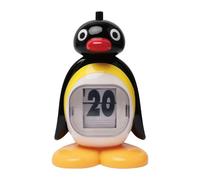 Perpetual Calendar - Penguins Calendar Pressing Desk Decor | 12cm Acrylic Retro Calendars Ornament | Cute Animal Gift | Daily Push Type Date Display for Bedroom, Living Room and Birthday Present