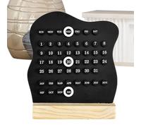 Perpetual Calendar: Reusable Circular Desktop Date Display, Handmade Launch Design | Cute And Modern Desktop, Creative Stationery Decoration