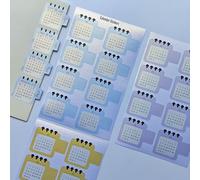 Perpetual Calendar Stickers Customizable Index Tabs Monthly Planner Tabs for Project Management, Track Annual Goals, Client Files (Preciousness)