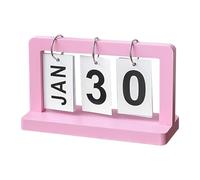 Perpetual Desk Calendar - Perpetual Desk Calendar | Small Wooden Perpetual Standing Desk - Standing Calendar Wedding Daily with Large Display for Desk, D