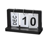 Perpetual Desk Calendar - Perpetual Desk Calendar | Small Wooden Perpetual Standing Desk - Standing Calendar Wedding Daily with Large Display for Desk, D