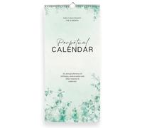 Perpetual Monthly Wall Calendar for Birthdays, Anniversaries & Special Dates | Wire-Bound with Premium 120gsm Paper - Perfect for Tracking Important Events & Celebrations | 6"x12" (Green)