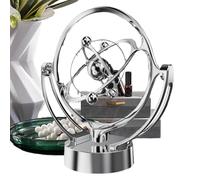 Perpetual Motion Desk Toy - 23.5x10.5cm Earth Inspired Device, Sophisticated Space Decor Physics Science Gadget | Educational Tabletop Display Model For Classroom Kids Men Women Offices
