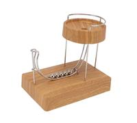 Perpetual Motion Machine, Kinetic Art Marble Run Device with Lower Sound ABS Stainless Steel Physics Science Gadget for Office Desk (2000mAh)