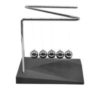 Perpetual Motion Swing - Metal Newtonian Physics Toy, Scientific Desk Ornament, Demonstration Tool for Classroom for Children and Adults, Fascinating Sculpture of Steel Ball