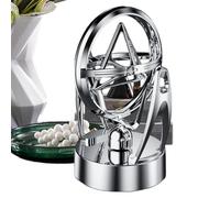 Perpetut Movile Desk Poetto - USB Powered Device for , Home Display | Orbital Newton with Magnetic Oscillation Model, Artistic Physics Object