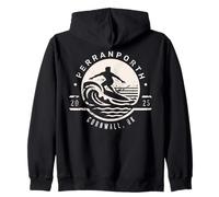 Perranporth Beach, Cornwall s Retro Vintage s 2025-Surfer's Zip Hoodie