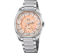 Perrelet LAB Peripheral Big Date Dual Time Salmon Bracelet Watch PLT-329