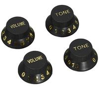 Perri’s Leathers Ltd. - Guitar Knob Magnets - Potentiometer - Black/White - 4 Pack - Made in Canada (GNM-01)