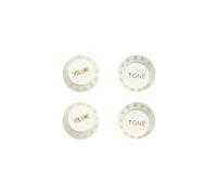Perri’s Leathers Ltd. - Guitar Knob Magnets - Potentiometer - White/Black - 4 Pack - Made in Canada (GNM-02)