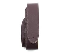 Perri’s Leathers LTD Guitar Strap, 2” Wide Top Grain Leather (Dark Wine) W/Soft Backing, Adjustable Length, Made in Canada