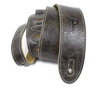 Perri’s Leathers Ltd. - Guitar Strap - Italian Leather - Vintage Brown - Adjustable - For Acoustic/Bass/Electric Guitars - Made in Canada (BM2-6697)