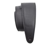Perri’s Leathers Ltd. - Guitar Strap - Leather - Padded - Black - Adjustable - For Acoustic/Bass/Electric Guitars - Made in Canada (BM35PD-7133)