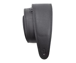 Perri’s Leathers Ltd. - Guitar Strap - Leather - Padded - Black - Adjustable - For Acoustic/Bass/Electric Guitars - Made in Canada (BM35PD-7133)