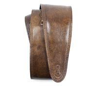 Perri’s Leathers Ltd. - Guitar Strap - Leather - Padded - Chestnut - Adjustable - For Acoustic/Bass/Electric Guitars - Made in Canada (BM35PD-7135)