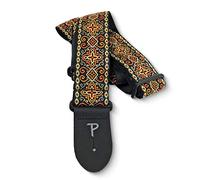 Perri’s Leathers Ltd. - Guitar Strap - Nylon - Jacquard - Orange Cross - Adjustable - for Acoustic/Bass/Electric Guitars - Made in Canada (TWS-6726)