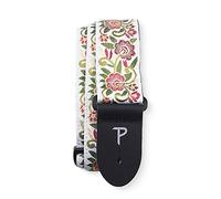 Perri’s Leathers Ltd. - Guitar Strap - Nylon - Jacquard - Regal Flower - Adjustable - For Acoustic/Bass/Electric Guitars - Made in Canada (TWS-7584)