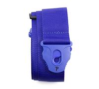 Perri’s Leathers Ltd. - Guitar Strap - Nylon - Lock End - Blue - Adjustable - For Acoustic/Bass/Electric Guitars - Made in Canada (NWSPL-7158)