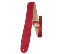 Perri’s Leathers Ltd. - Guitar Strap - Suede - Adjustable - for Acoustic/Bass/Electric Guitar - Made in Canada (Red)