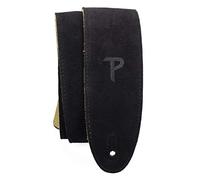 Perri’s Leathers Ltd. - Guitar Strap - Suede - Black - Adjustable - For Acoustic/Bass/Electric Guitar - Made in Canada (BBS-202)