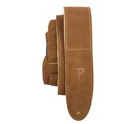 Perri’s Leathers Ltd. - Guitar Strap - Suede - Sheepskin Pad - Natural - Adjustable - For Acoustic/Bass/Electric Guitars - Made in Canada (DL325S-200)