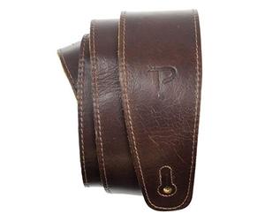 Perri’s Leathers Ltd. - Guitar Strap - The Africa Collection - Chocolate - Adjustable - For Acoustic/Bass/Electric Guitars - Made in Canada (AFR25-6875)