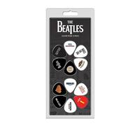 Perri’s Leathers Ltd. - The Beatles - Guitar Picks - Celluloid - Official Licensed Product - Assorted Designs - Medium 0.71mm - 12 Pack - For Acoustic/Bass/Electric - Made in Canada (N7-7LWN-NWW8)
