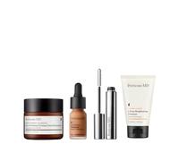 Perricone MD Essential Set| Best-Selling Face Finishing and Firming Tinted Moisturiser SPF 30, Bronzer and Mascara with Brightening Cleanser Travel Size | Natural Look Routine | Worth £143