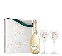 Perrier BDB Jouet Blanc De Blancs Champagne 75cl Two Glass Gift Set