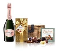 Perrier Jouet Blason Rose Champagne 75 nd Chocolates Hamper 12.5% ABV
