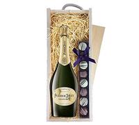 Perrier Jouet Grand Brut Champagne & Champagne Truffles, Wooden Box 75cl