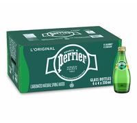 Perrier sparkling mineral water glass bottle 24x330ml