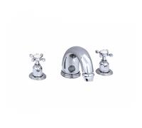 Perrin & Rowe Perrin and Rowe 10" Three Hole Bath Set with Crosshead Handles 3259 Finish: Nickel