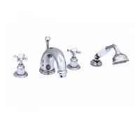 Perrin & Rowe Perrin and Rowe 7" Four Hole Bath Set with Lever Handles 3246 Finish: Nickel