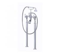 Perrin & Rowe Perrin and Rowe Bath/Shower Mixer with Floor Legs & Lever Handles3520/1 Finish: Pewter
