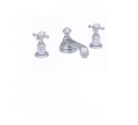Perrin & Rowe Perrin and Rowe Deck MOunted Three Hole Basin Mixer With Pop Up Waste & Crosshead Handles 3706 Finish: Gold