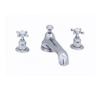 Perrin & Rowe Perrin and Rowe Deck Mounted Three Hole Bath Set With Crosshead Handles 3736 Finish: Pewter