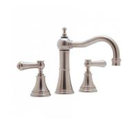Perrin & Rowe Perrin and Rowe Georgian 3 Hole Country Spout Basin Set With Lever Handles 3723 Finish: Nickel