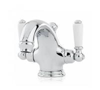 Perrin & Rowe Perrin and Rowe Monobloc Basin Mixer With Pop Up Waste Lever Handles - 3635 Finish: Gold