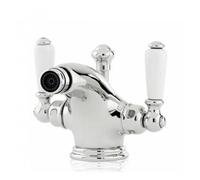 Perrin & Rowe Perrin and Rowe Monobloc Bidet Mixer With Pop Up Waste & Lever Handles 3685 Finish: Chrome