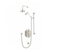 Perrin & Rowe Perrin and Rowe Traditional Shower Set Two - TSS2 Finish: Nickel, Shower Rose: 5 Inch Diameter